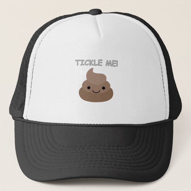 Gorra De Camionero Emoji Cute Tickle Me Poop (Anverso)