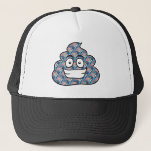 Gorra De Camionero emoji de caca holográfica