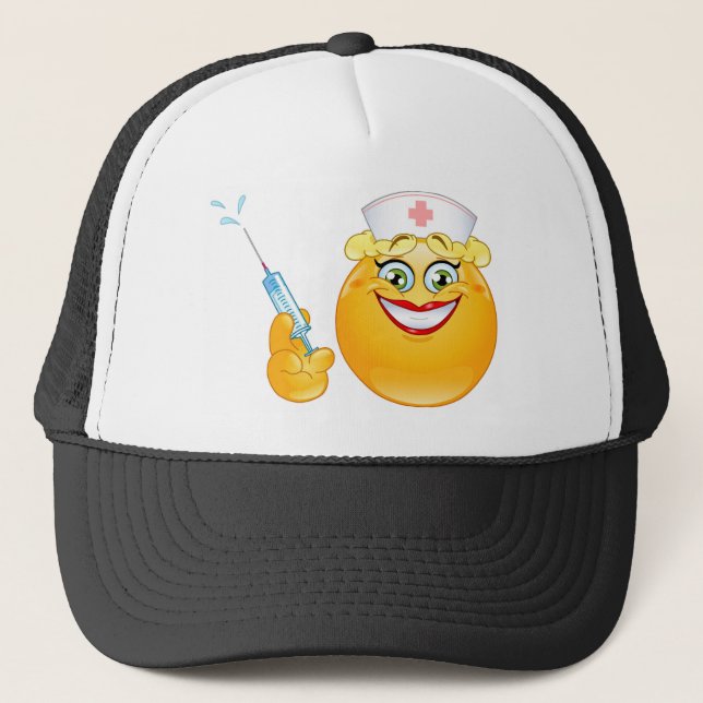 Gorra De Camionero emoji de enfermería (Anverso)