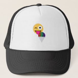 Gorra De Camionero emoji de guiño purpurina
