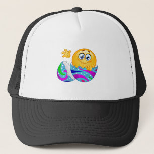 Gorra De Camionero Emoji de huevo de Pascua