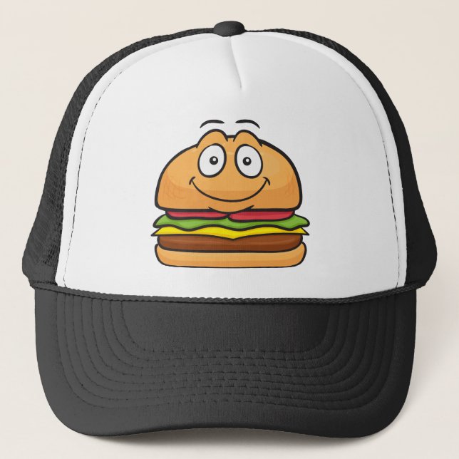 Gorra De Camionero Emoji de la hamburguesa (Anverso)