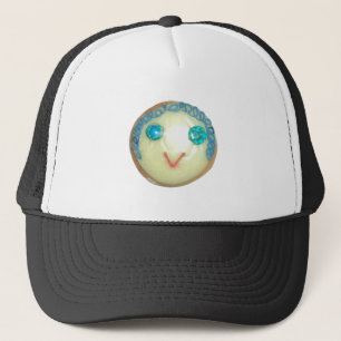 Gorra De Camionero Emoji de pelo azul Arte Imprimir/Gráfico