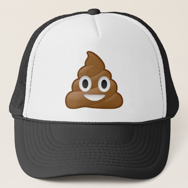 Gorra De Camionero Emoji de poop (Anverso)