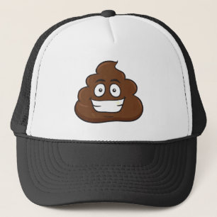 Gorra De Camionero emoji de poop divertida
