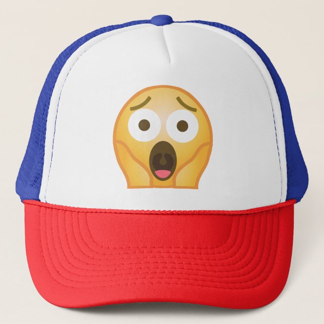 Gorra De Camionero Emoji del grito (Anverso)