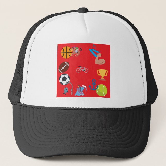 Gorra De Camionero emoji deportiva (Anverso)