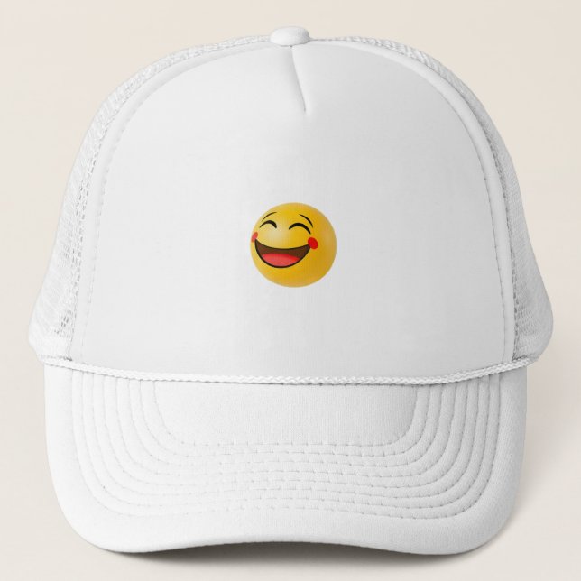 Gorra De Camionero Emoji Feliz (Anverso)