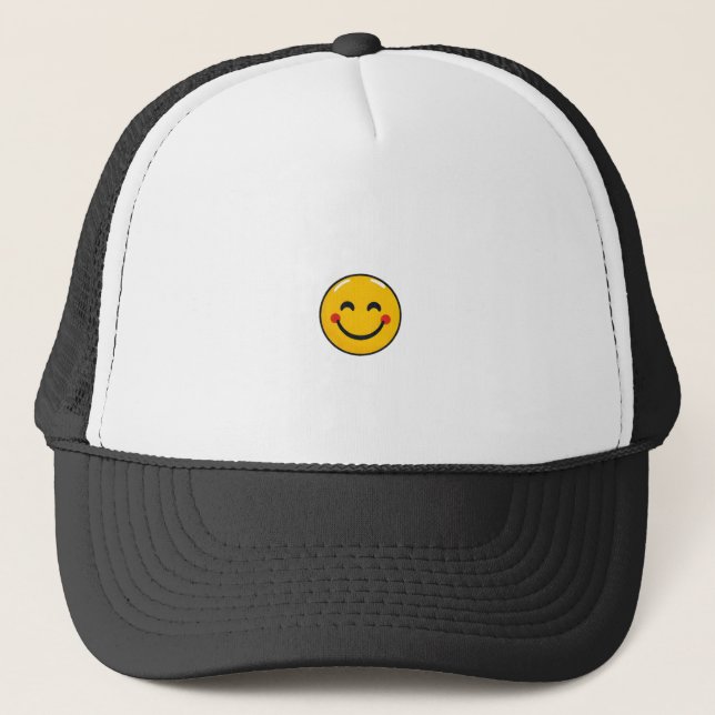 Gorra De Camionero Emoji Feliz (Anverso)