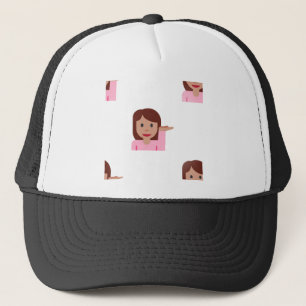 Gorra De Camionero emoji femenina