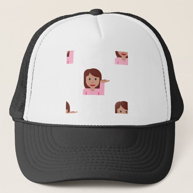 Gorra De Camionero emoji femenina (Anverso)
