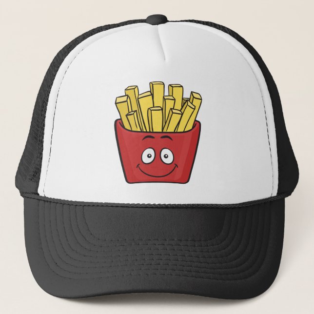 Gorra De Camionero Emoji Fries Franceses (Anverso)