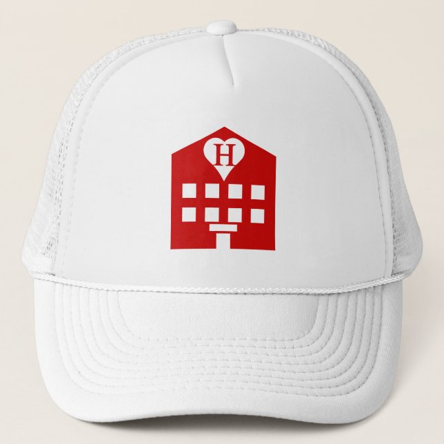 Gorra De Camionero Emoji japonesa del Love Hotel (Anverso)