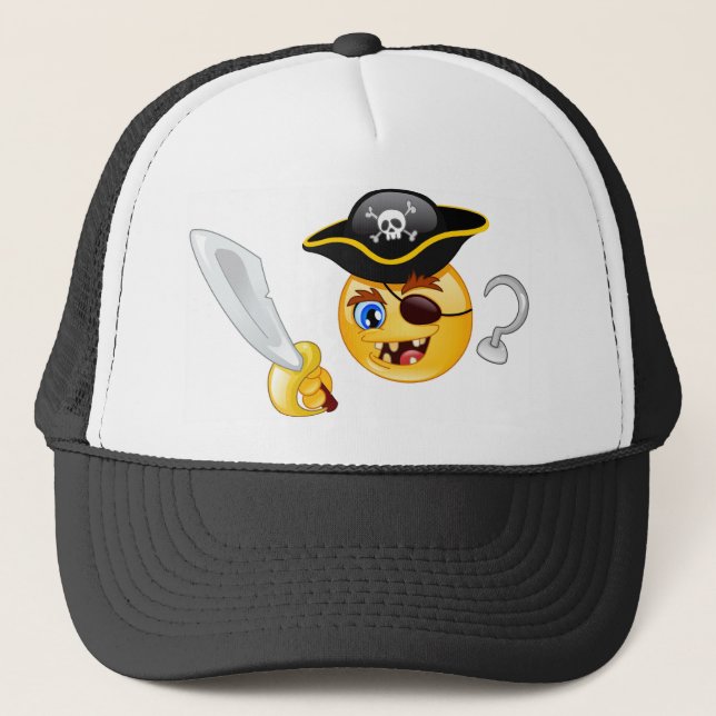 Gorra De Camionero emoji pirata (Anverso)