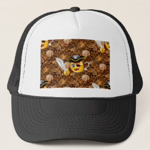 Gorra De Camionero emoji pirata del tesoro