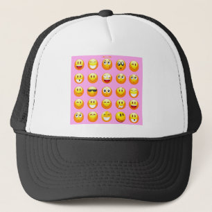 Gorra De Camionero emoji rosa pastel
