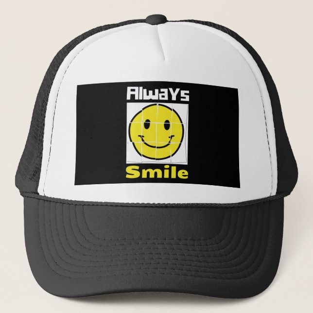 Gorra De Camionero Emoji sonrisa (Anverso)