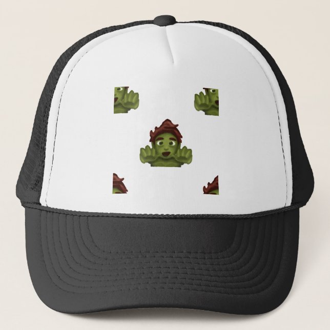 Gorra De Camionero emoji zombie man (Anverso)