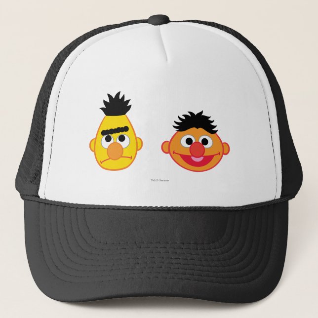 Gorra De Camionero Emojis de Bert y Ernie (Anverso)