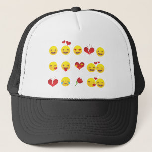 Gorra De Camionero Emojis de San Valentín