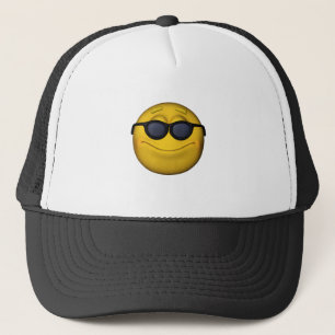 Gorra De Camionero Emoticón Con Gafas De Sol