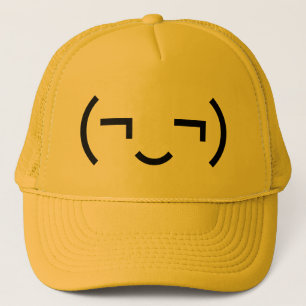 Gorra De Camionero Emoticon smug (‿) Kaomoji japonés
