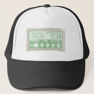 Gorra De Camionero Empaque alimenticio de arte pop tofu