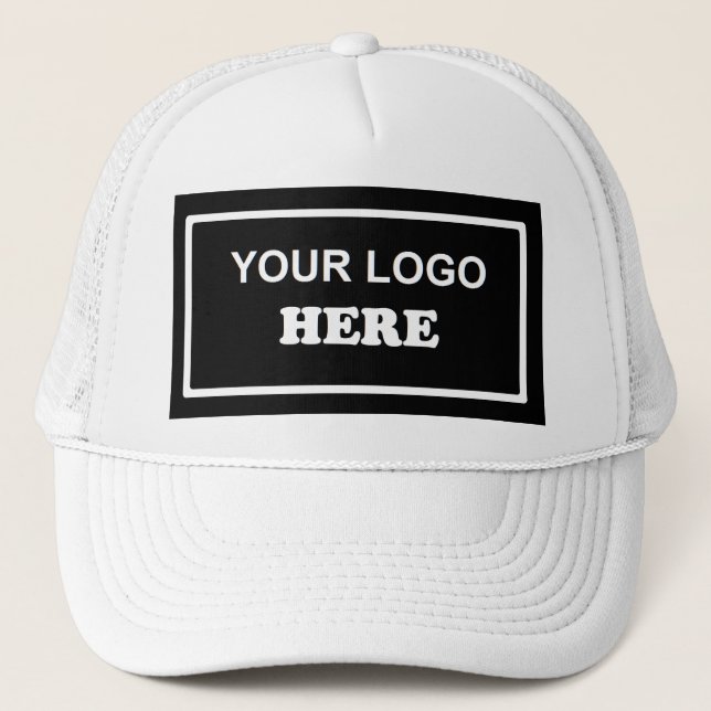 Gorra De Camionero Empleado moderno con logotipo empresarial (Anverso)