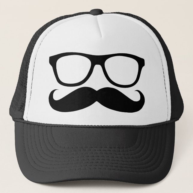 Gorra De Camionero Empollón del bigote (Anverso)
