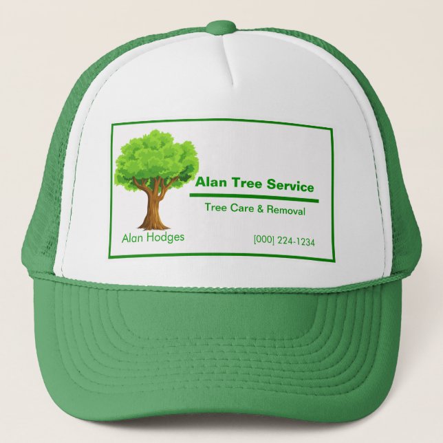 Gorra De Camionero Empresa de servicios de árbol (Anverso)