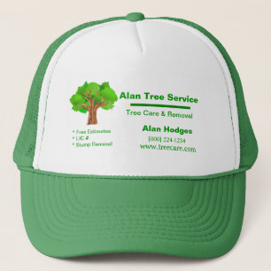 Gorra De Camionero Empresa de servicios de árbol