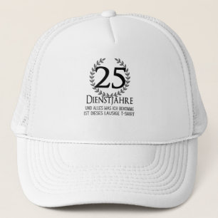 Gorra De Camionero Empresa empleada de 25 años en el aniversario de l