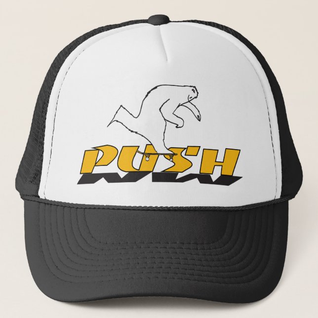 Gorra De Camionero Empujar amarillo (Anverso)