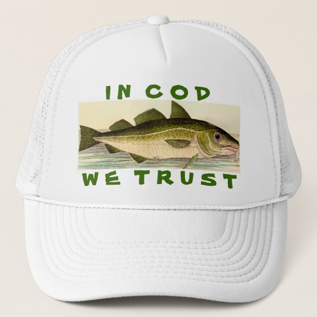 Gorra De Camionero En bacalao confiamos en (Anverso)
