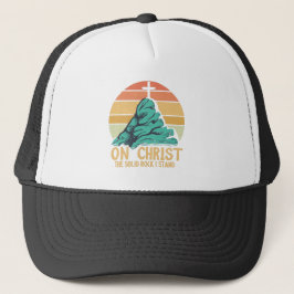 Gorra De Camionero En Cristo la Roca Sólida que sostengo