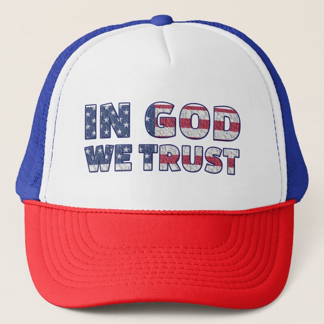 Gorra De Camionero En Dios confiamos (Anverso)
