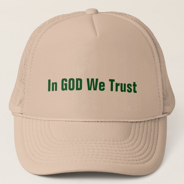 Gorra De Camionero En DIOS Confiamos (Anverso)
