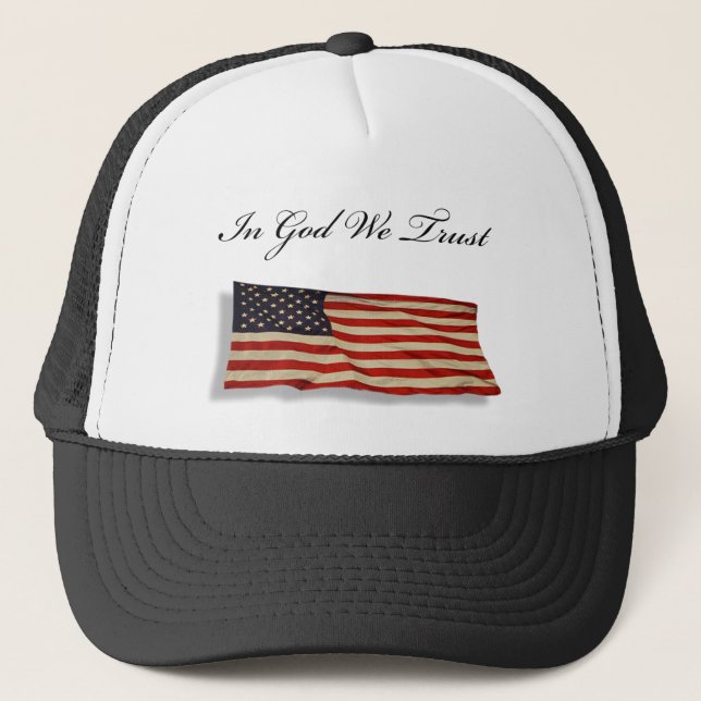 Gorra De Camionero En dios confiamos en (Anverso)