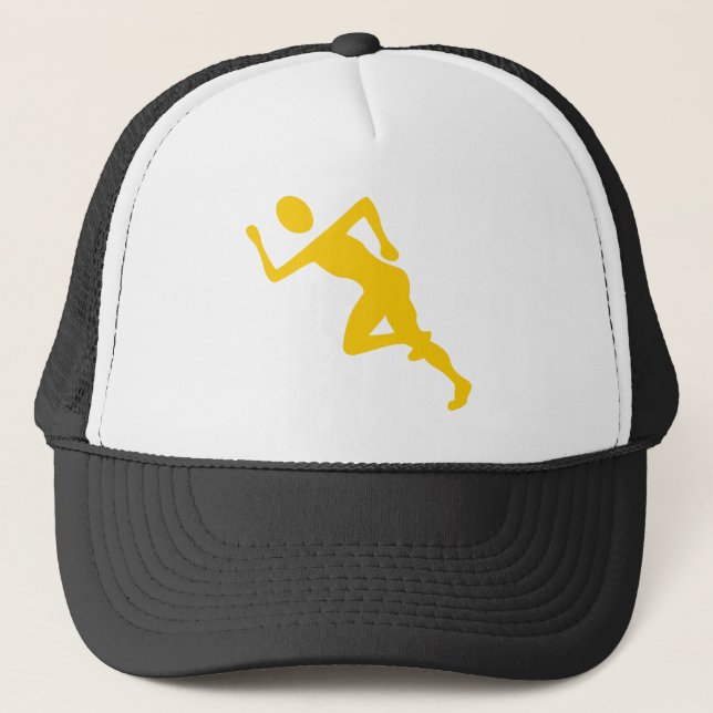 Gorra De Camionero En ejecución - Ámbar (Anverso)