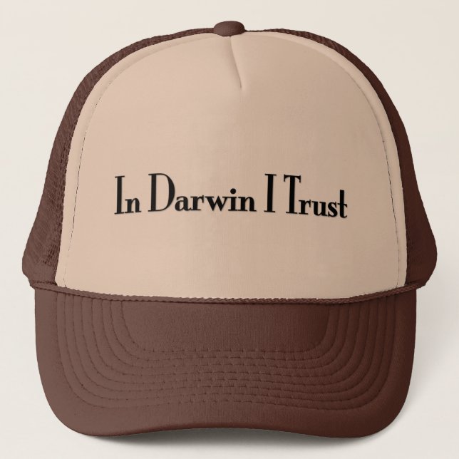 Gorra De Camionero En la confianza de Darwin I (Anverso)