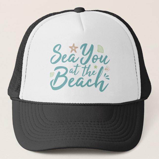 Gorra De Camionero En La Playa (Anverso)