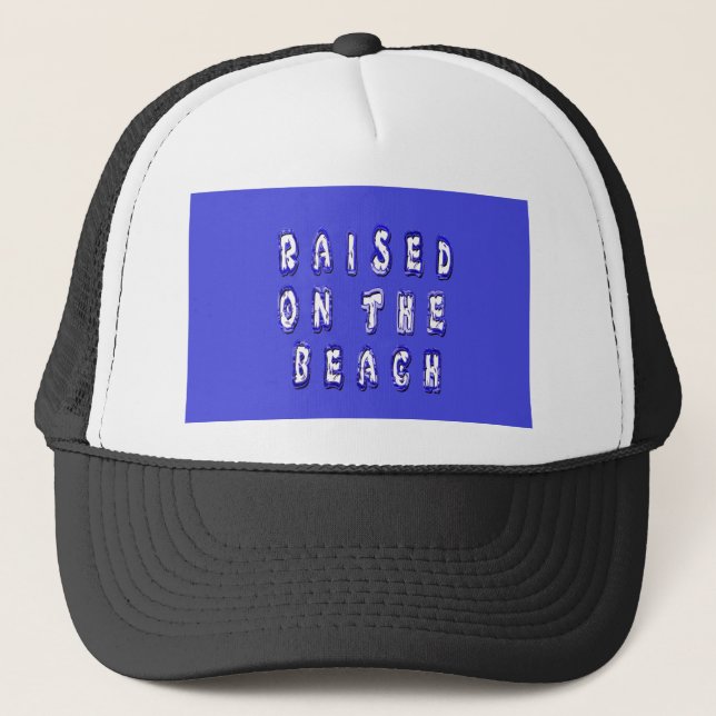 Gorra De Camionero En la playa: Un diseño náutico (Anverso)