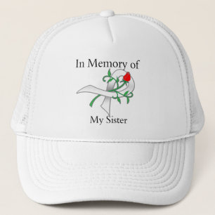 Gorra De Camionero En memoria de mi hermana - cáncer de pulmón