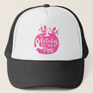 Gorra De Camionero En Octubre Usamos La Sala De Calabaza De Cáncer De