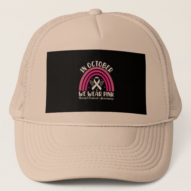 Gorra De Camionero En octubre usamos rosa (Anverso)