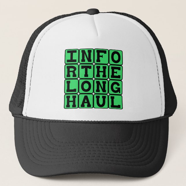Gorra De Camionero En para el largo trayecto, dedicado (Anverso)
