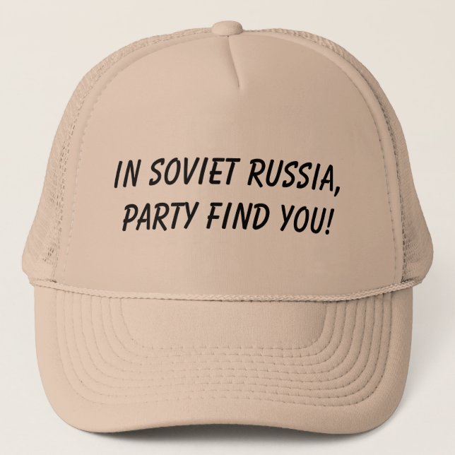 Gorra De Camionero en Rusia soviética, hallazgo del fiesta usted (Anverso)