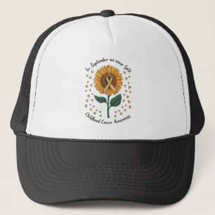 Gorra De Camionero En Septiembre Usamos Cáncer Infantil De Oro Consci