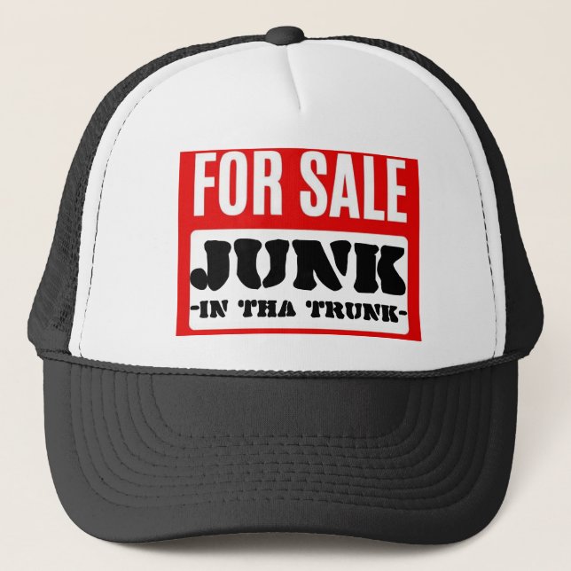 GORRA DE CAMIONERO EN VENTA: BASURA EN EL MALETERO (Anverso)