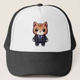 Gorra De Camionero Encantador jefe gato